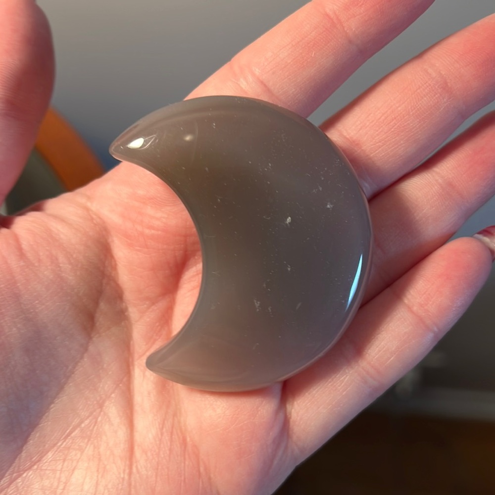 Agate Moon Shaped Crystal